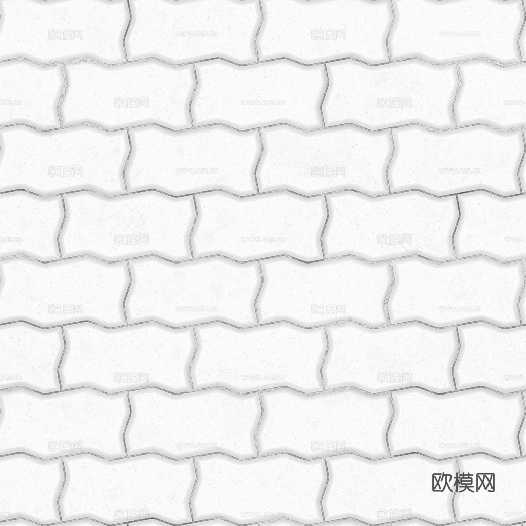 无缝地砖水泥砖铺路砖户外砖 PBR材质贴图 1k