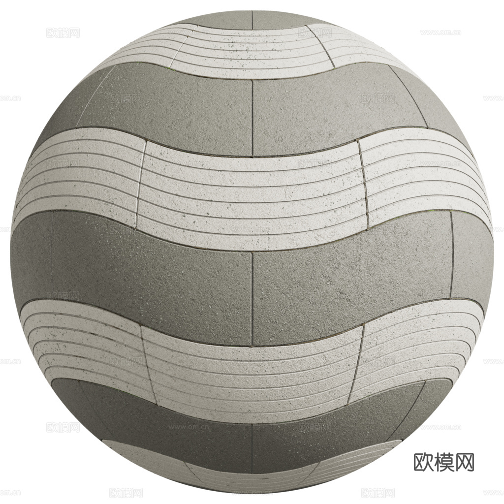 无缝地砖石板砖广场砖铺路砖户外砖 PBR材质贴图 1k