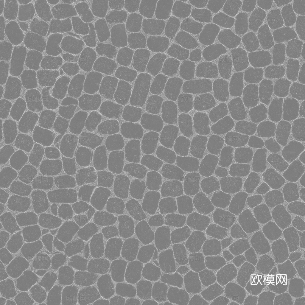 无缝石地石砖铺路石户外地面 PBR材质贴图 1k