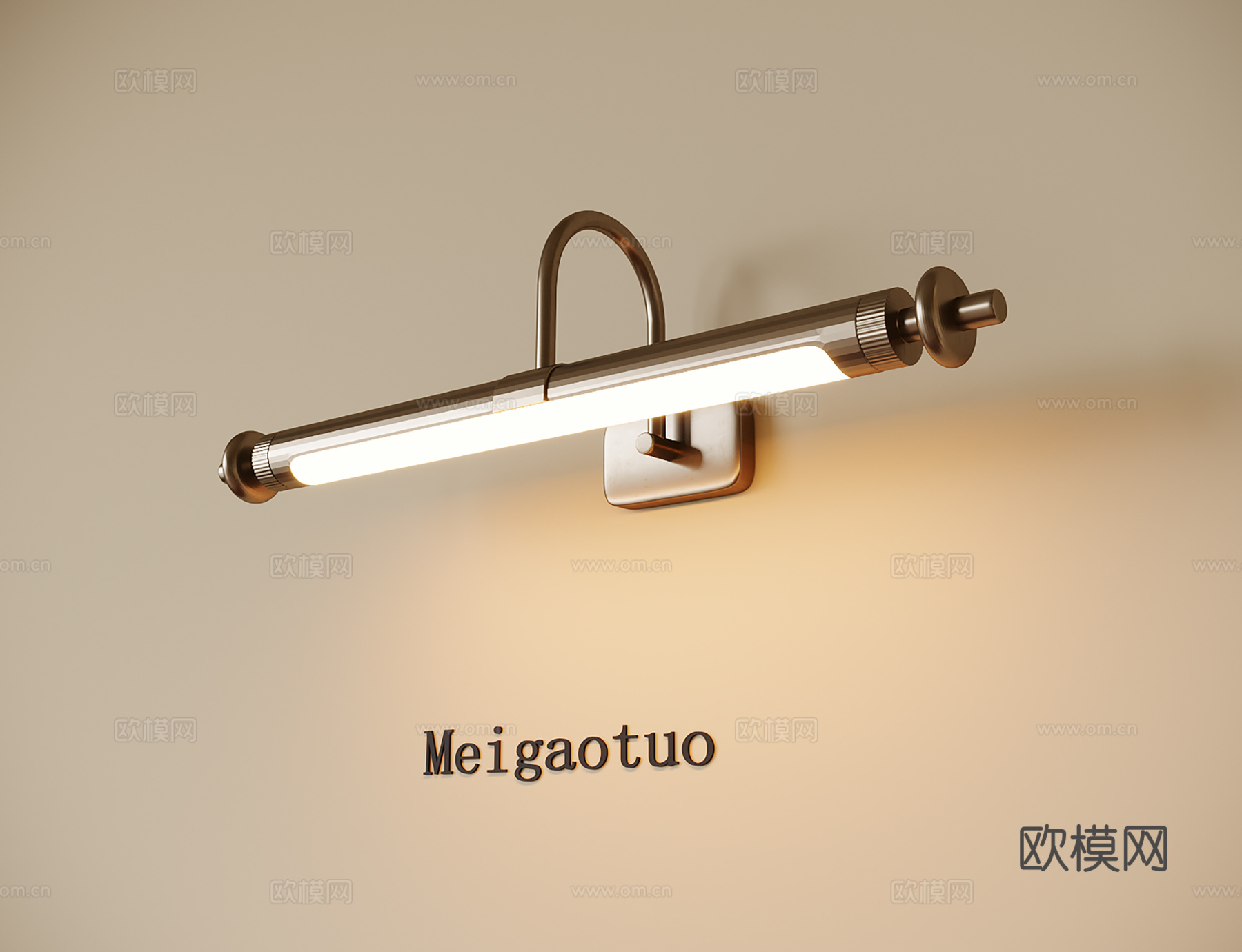 法式壁灯 镜前灯 画灯3d模型下载