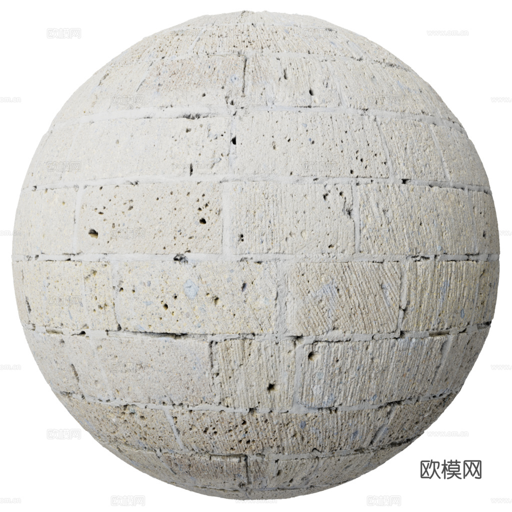 无缝砖墙砖地铺路砖户外砖 PBR材质贴图 2k