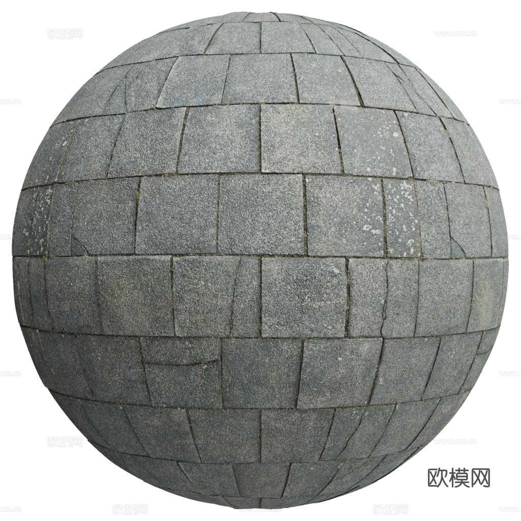 无缝地砖砖地水泥砖铺路砖户外砖 PBR材质贴图 1k
