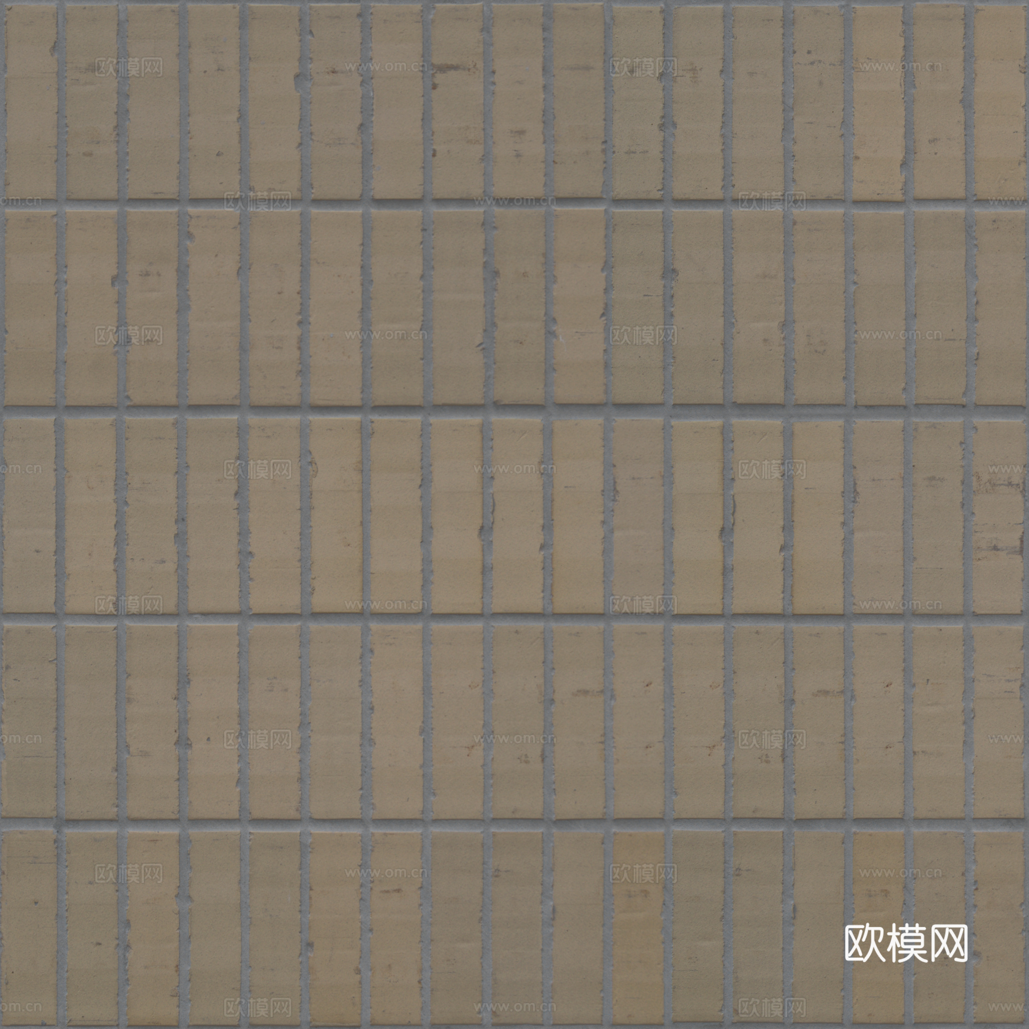 无缝瓷砖外墙砖墙砖 PBR材质贴图 2k