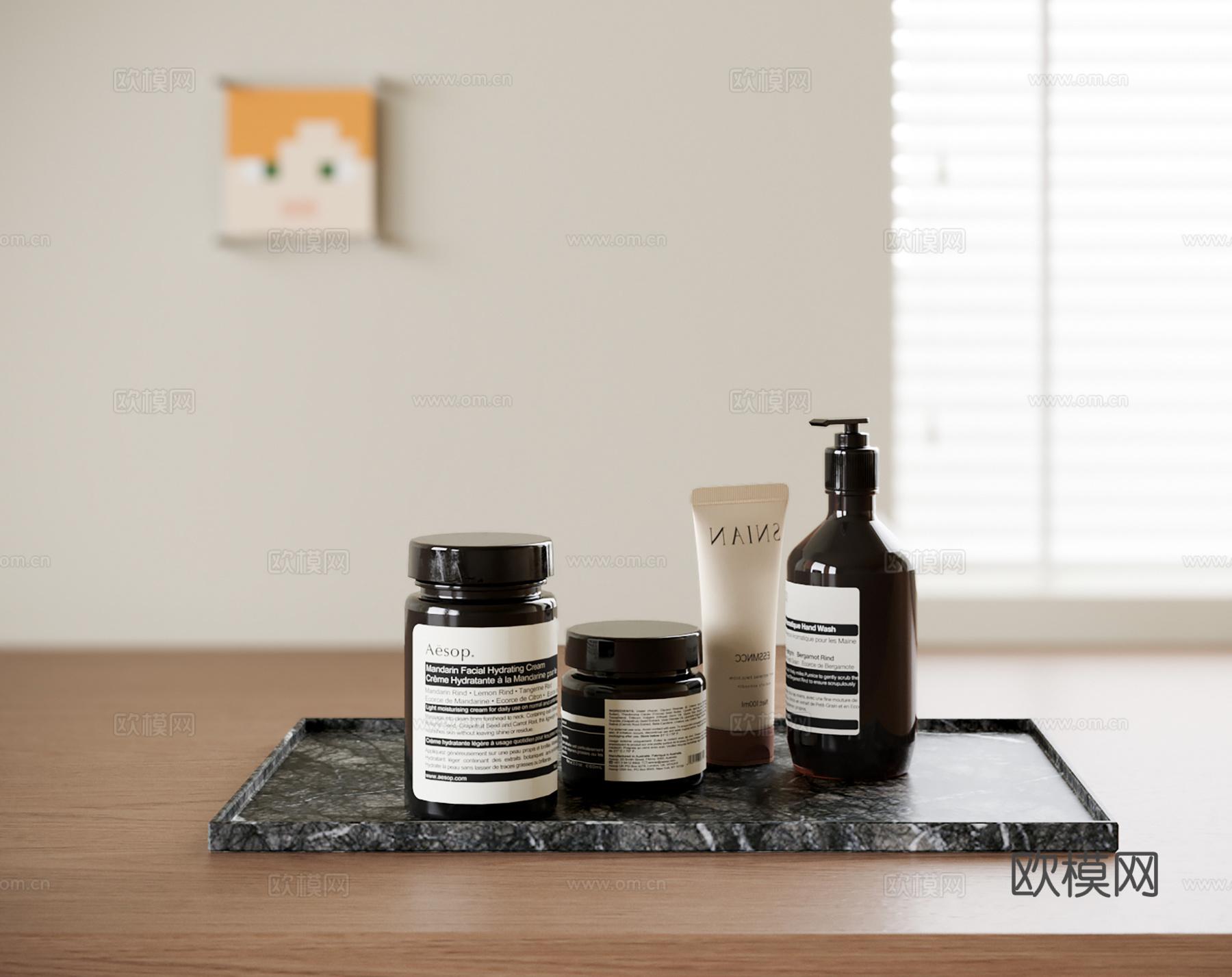 现代洗护用品 洗涤用品 化妆品 浴室用品su模型