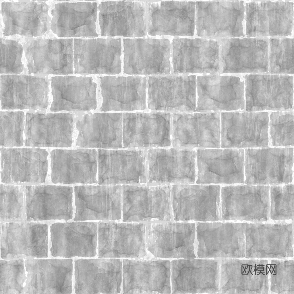 无缝石墙石地石砖铺路石户外墙地 PBR材质贴图 1k