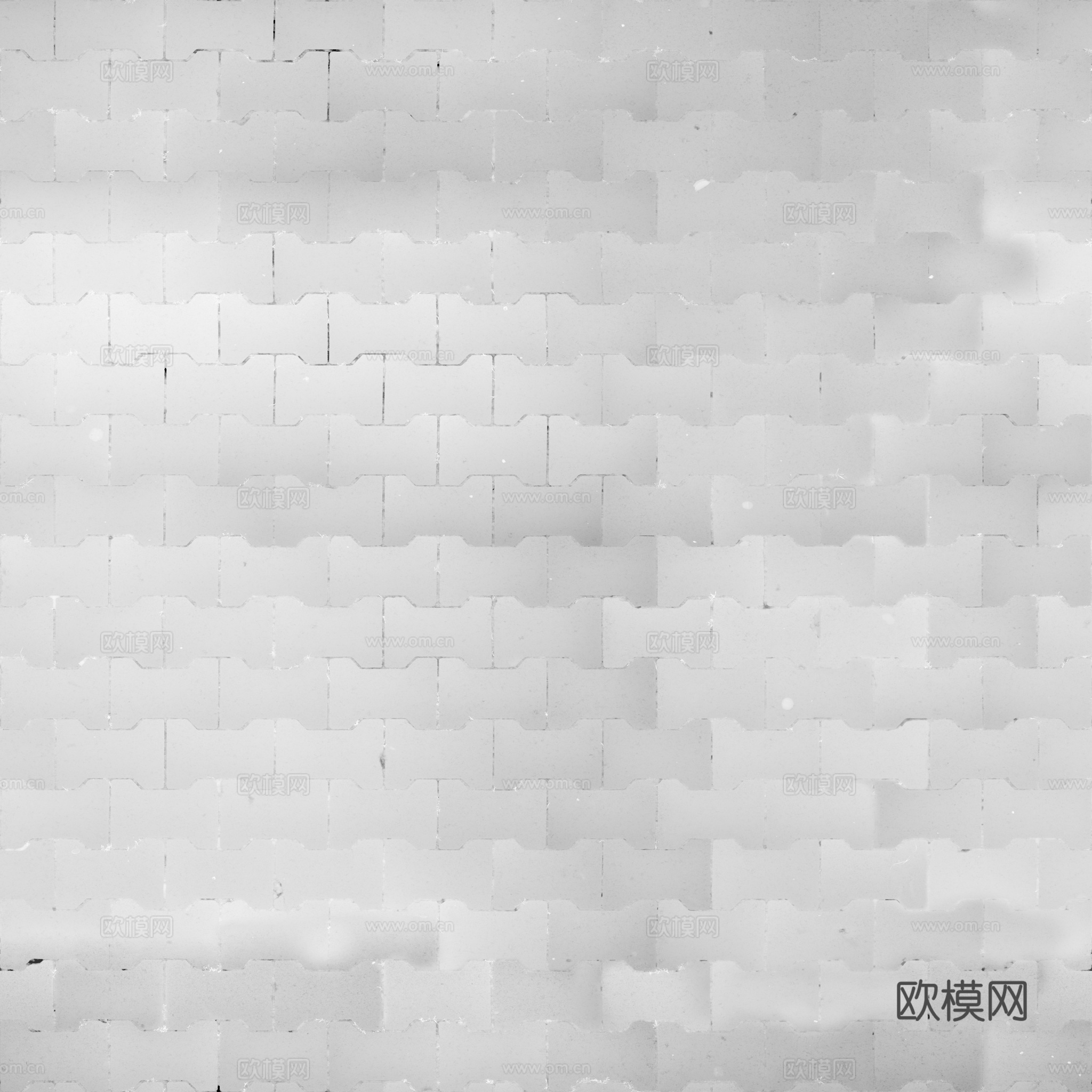 无缝红砖地砖铺路砖户外砖 PBR材质贴图 2k