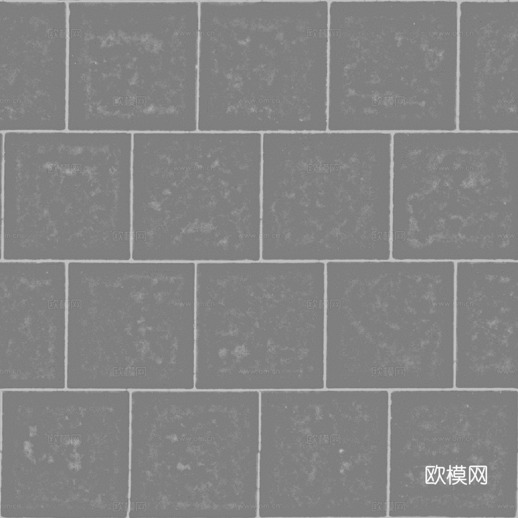 无缝地砖砖地水泥砖铺路砖户外砖 PBR材质贴图 1k