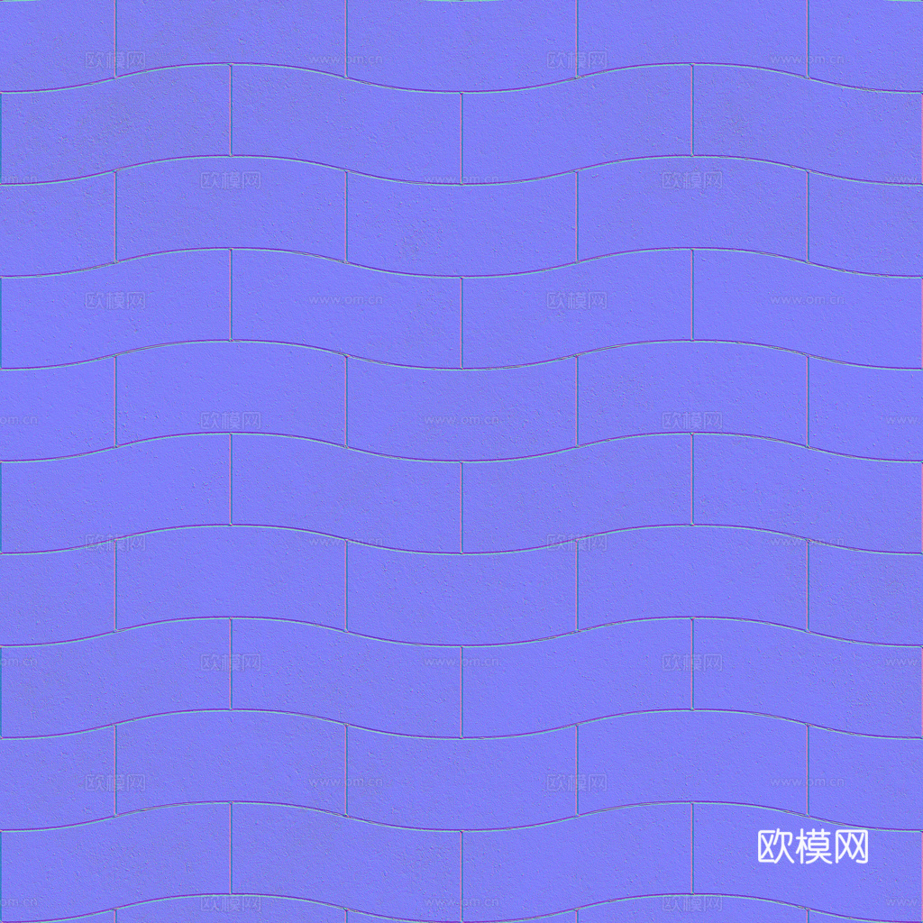 无缝地砖石板砖广场砖水泥砖铺路砖户外砖 PBR材质贴图 1k