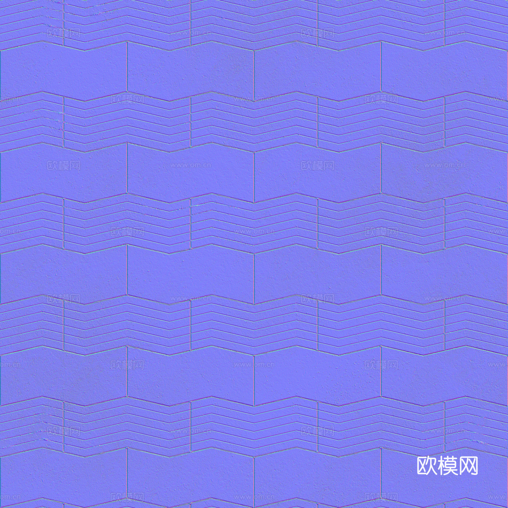 无缝地砖石板砖广场砖水泥砖铺路砖户外砖 PBR材质贴图 2k