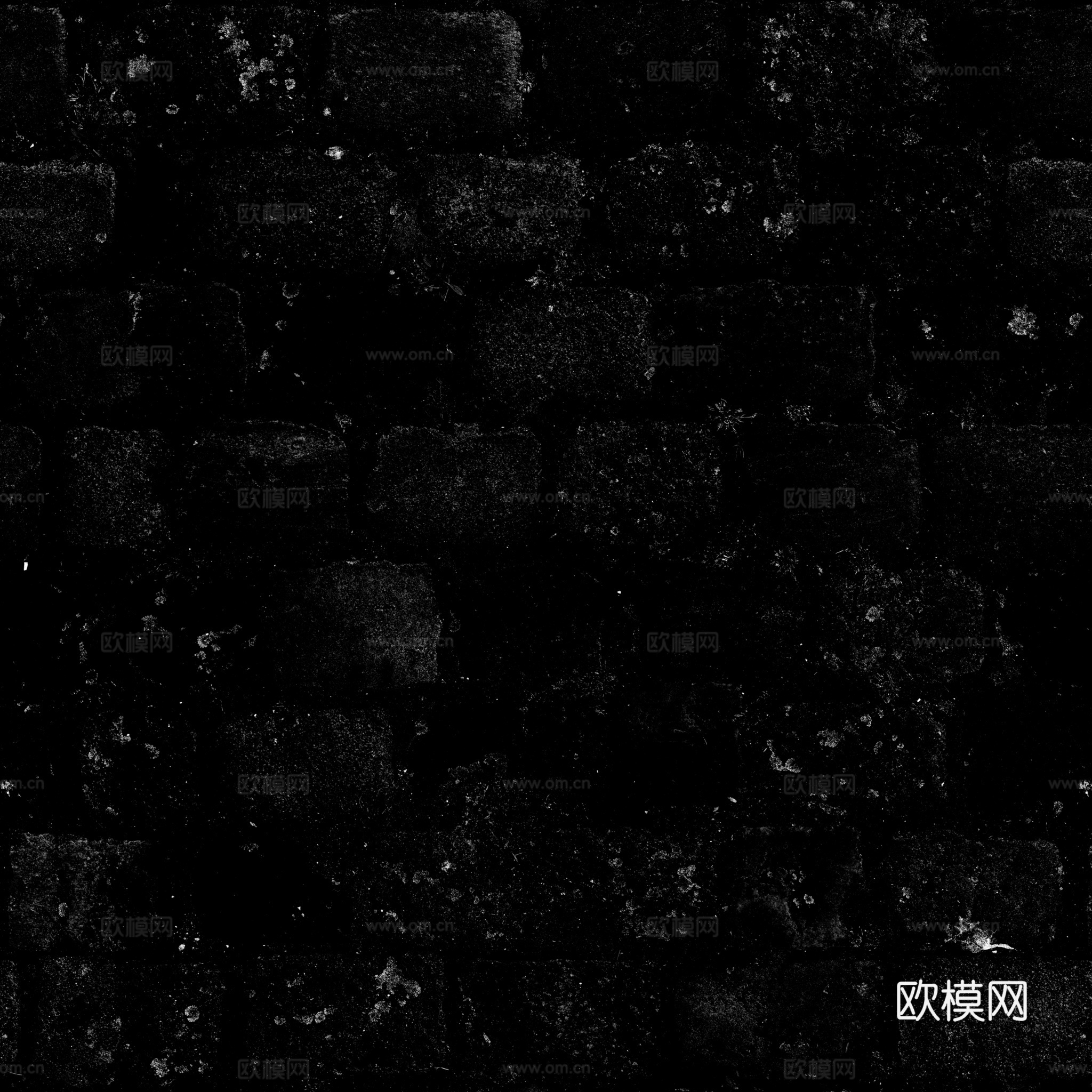 无缝石地石砖铺路石户外地 PBR材质贴图 2k