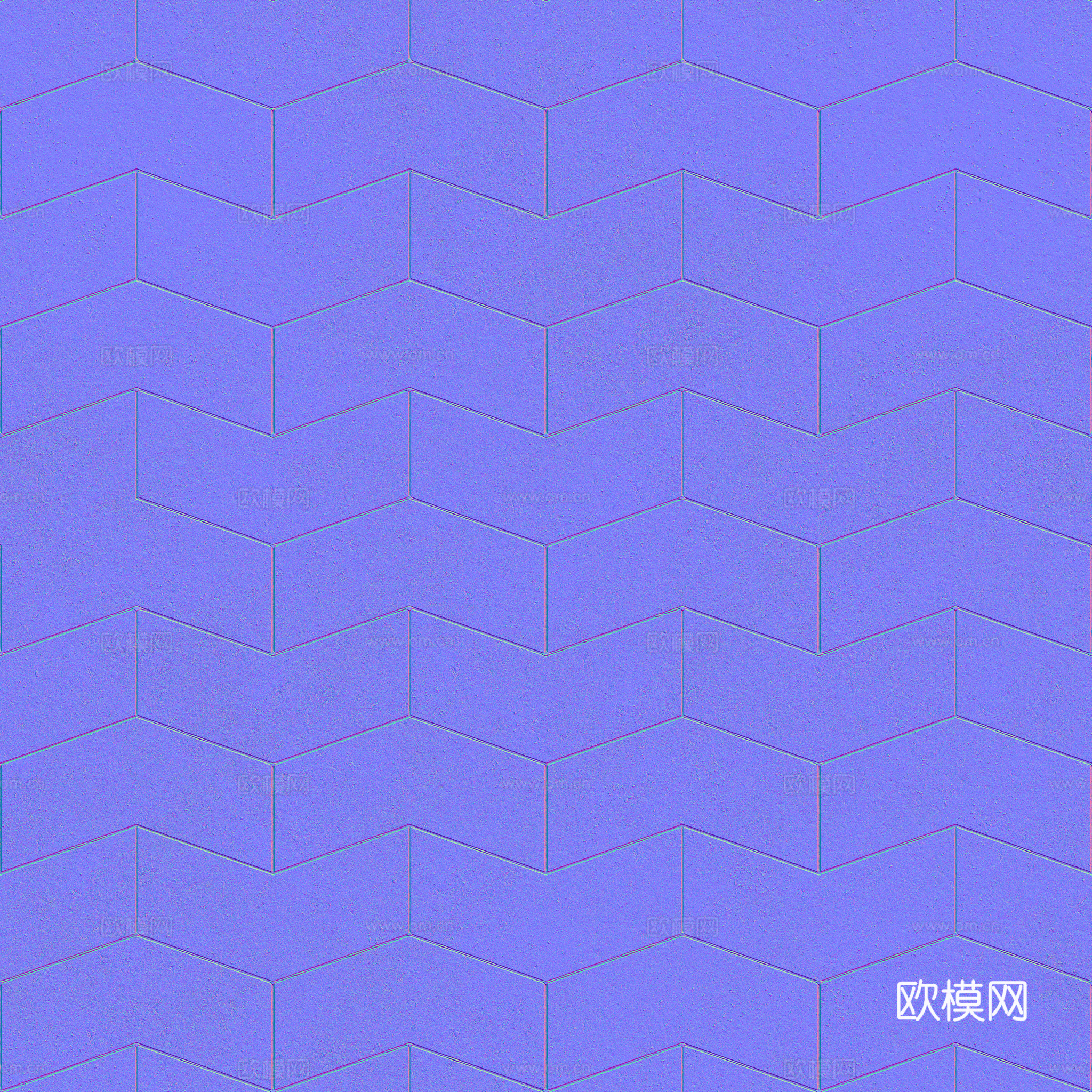 无缝地砖石板砖广场砖水泥砖铺路砖户外砖 PBR材质贴图 2k