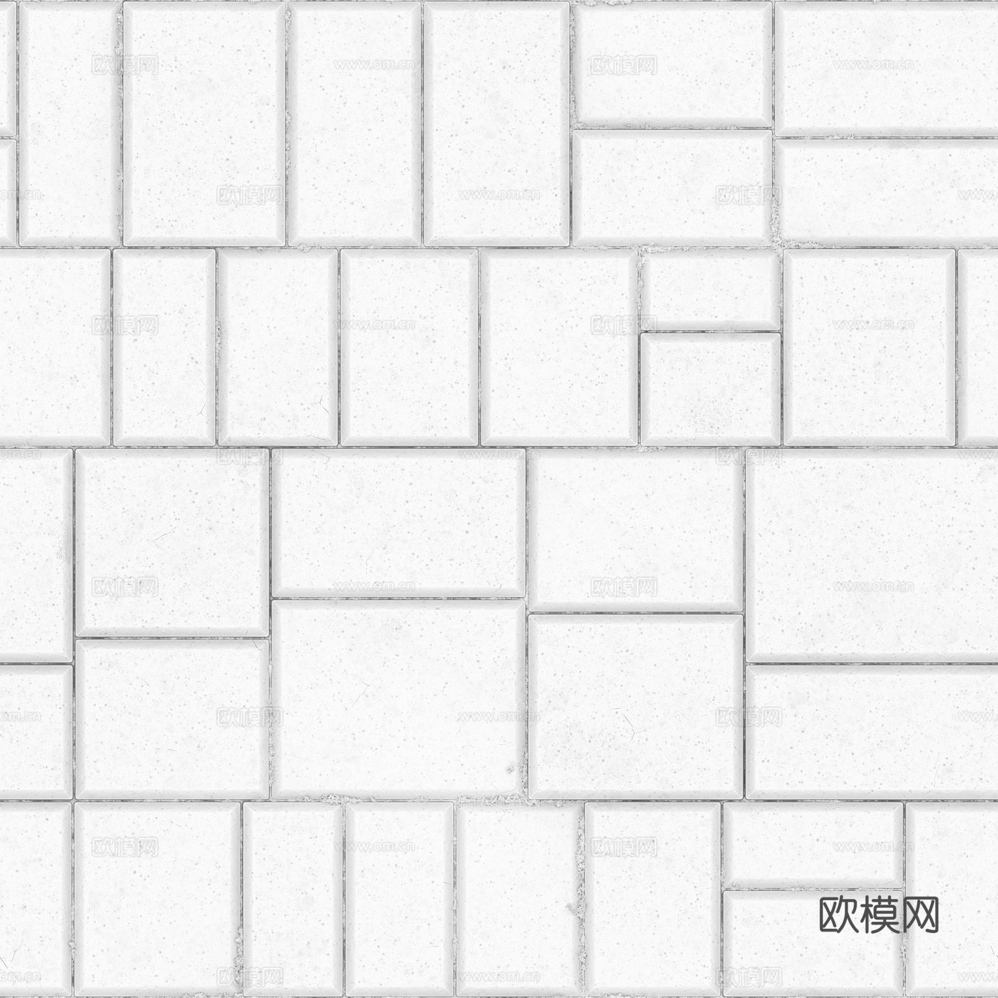无缝地砖砖地水泥砖铺路砖户外砖 PBR材质贴图 2k