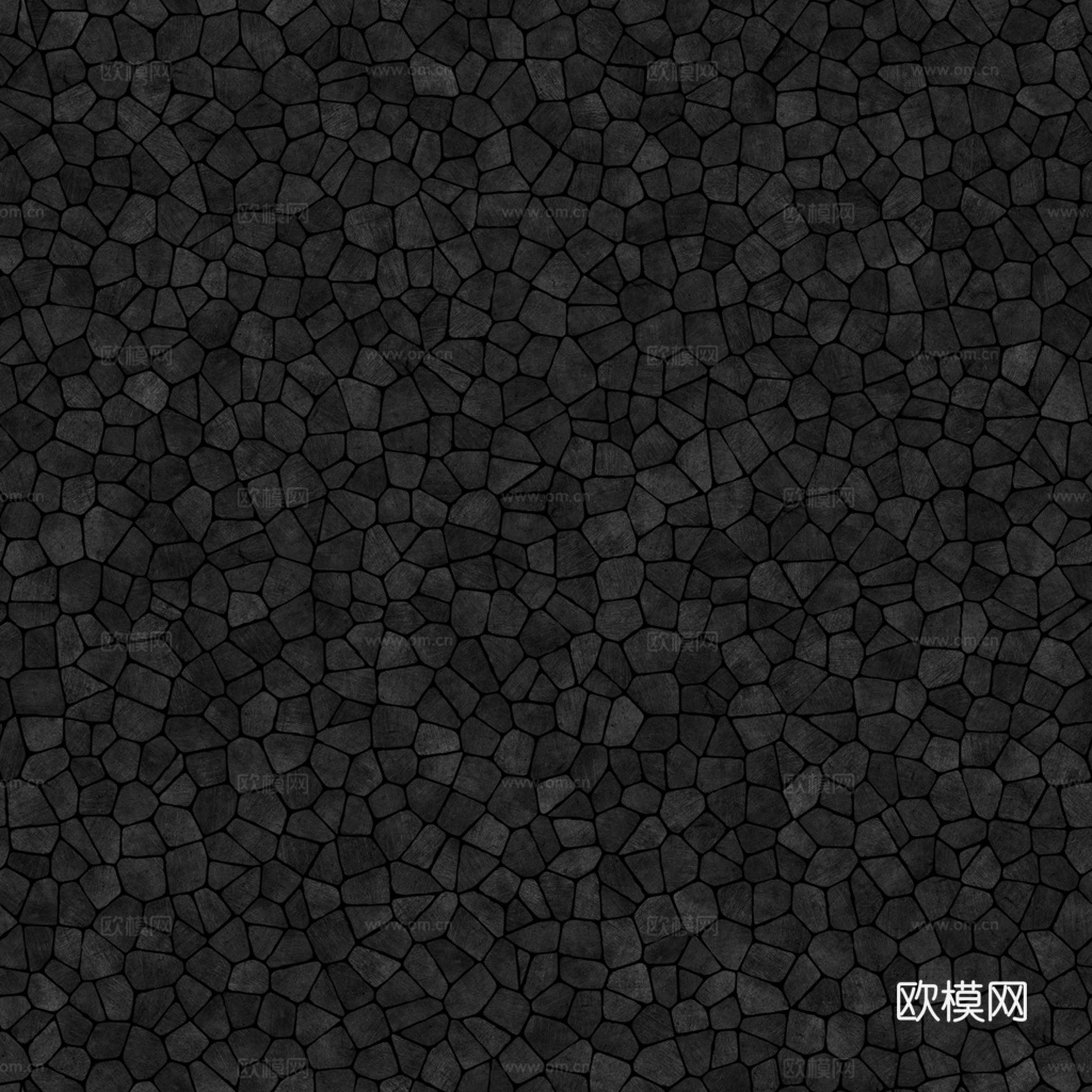 无缝石地石砖铺路石户外地 PBR材质贴图 2k
