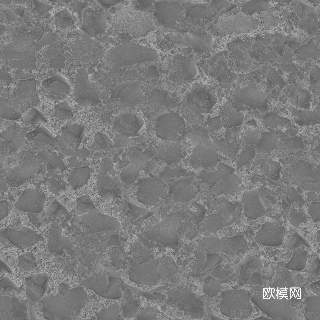 无缝石地石砖铺路石户外地面 PBR材质贴图 1k