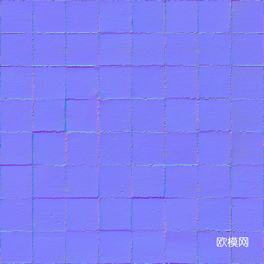 无缝地砖石板铺路砖户外砖 PBR材质贴图 1k