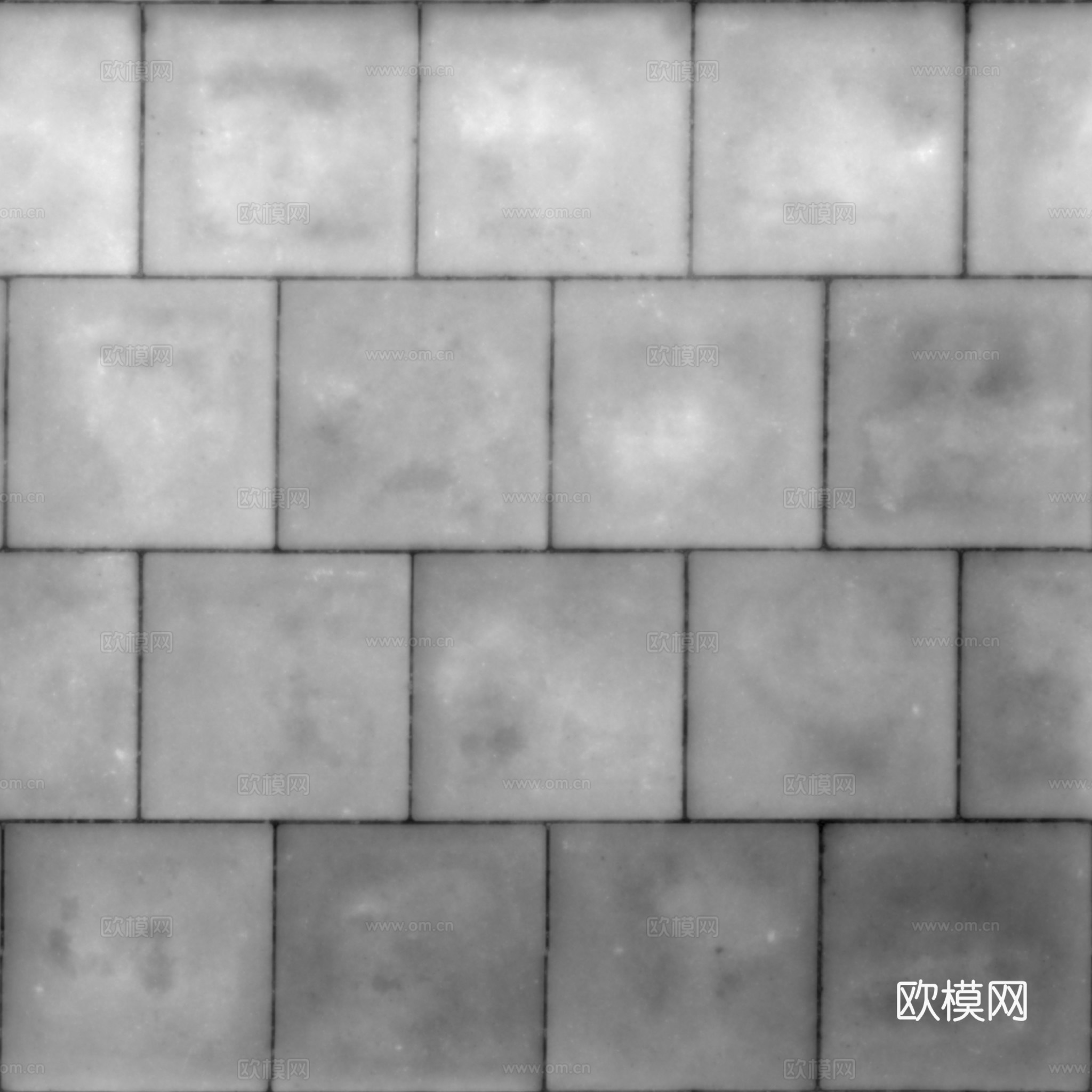 无缝地砖砖地水泥砖铺路砖户外砖 PBR材质贴图 2k