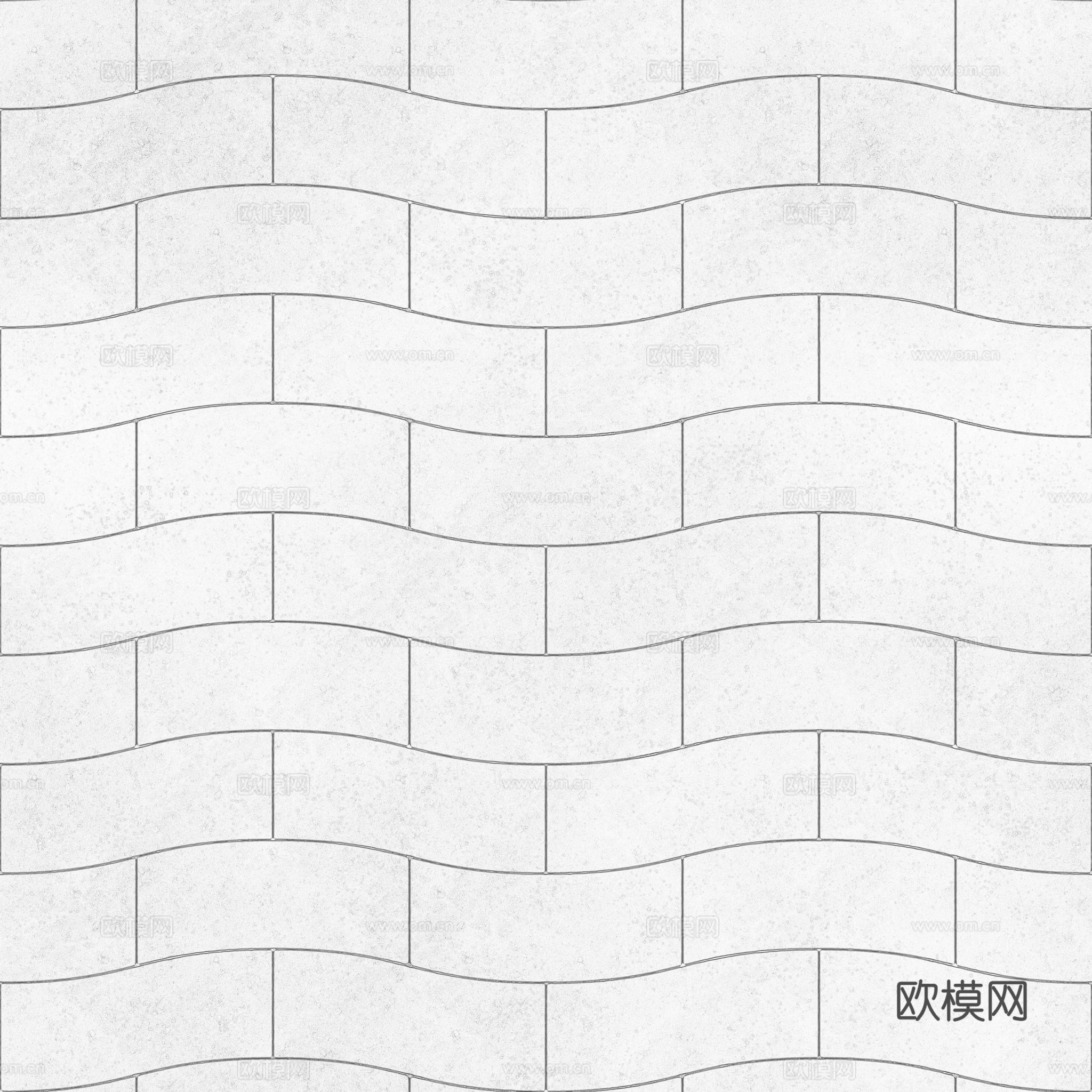 无缝地砖石板砖广场砖水泥砖铺路砖户外砖 PBR材质贴图 2k