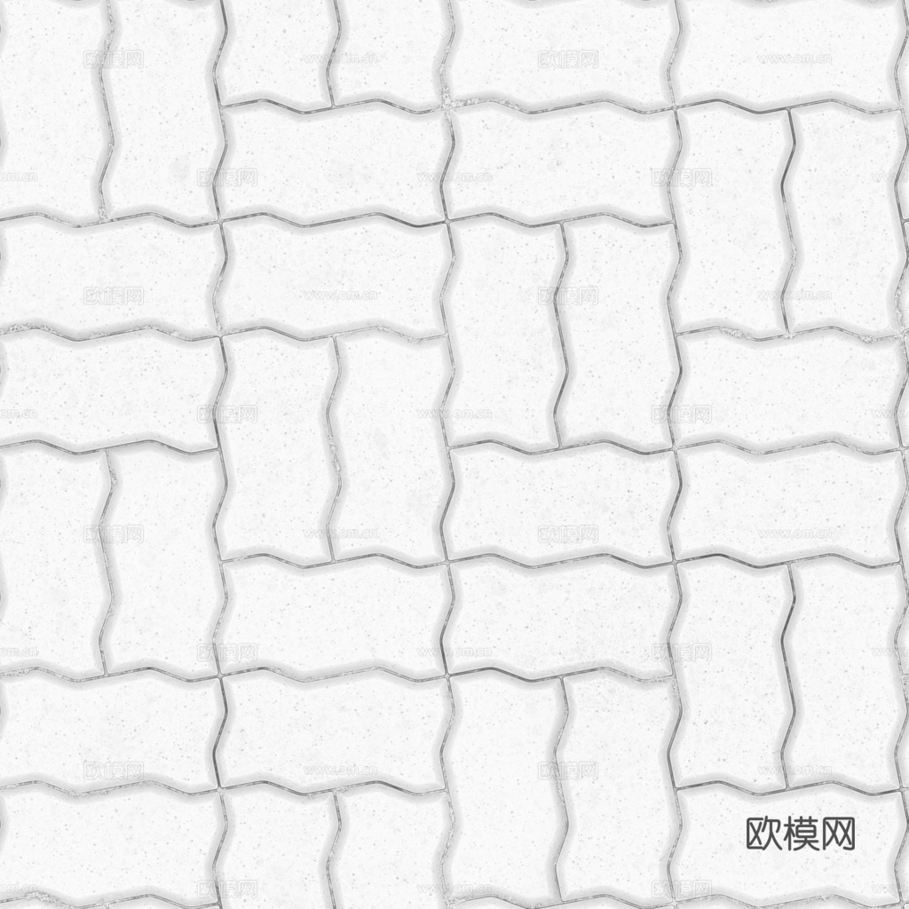 无缝地砖水泥砖铺路砖户外砖 PBR材质贴图 1k