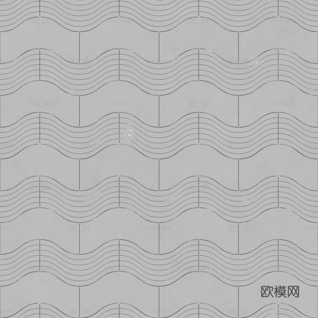 无缝地砖石板砖广场砖水泥砖铺路砖户外砖 PBR材质贴图 1k