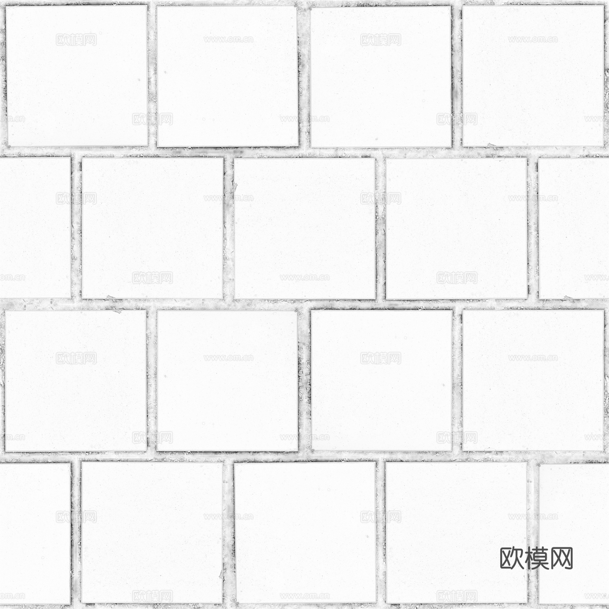 无缝地砖石板铺路砖户外砖 PBR材质贴图 2k