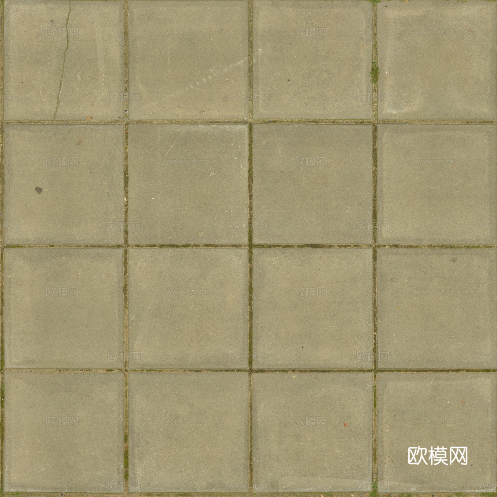 无缝地砖石板砖铺路砖户外砖 PBR材质贴图 1k