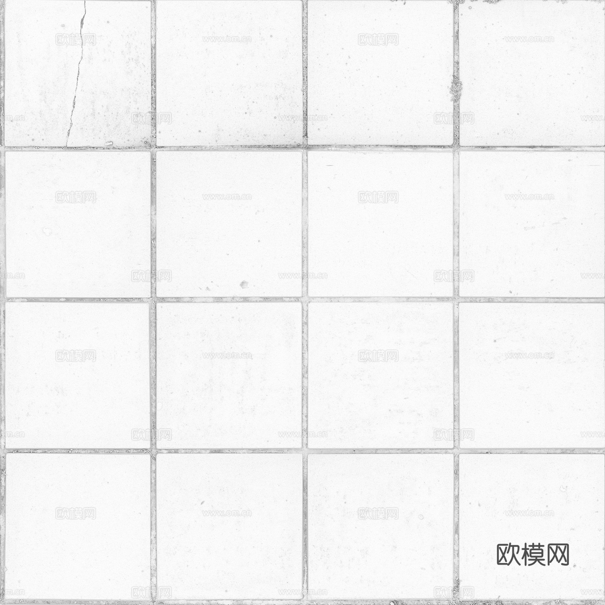 无缝地砖石板砖铺路砖户外砖 PBR材质贴图 2k
