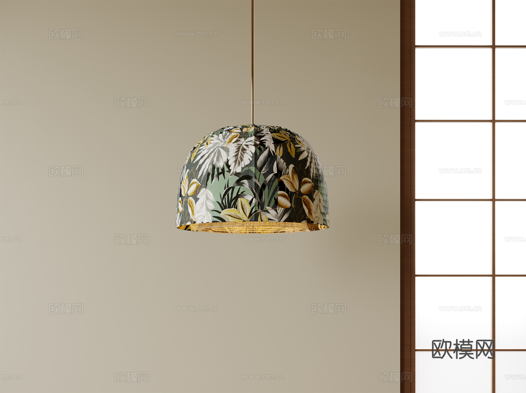 东南亚风吊灯 餐厅吊灯su模型
