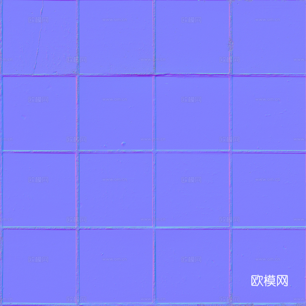 无缝地砖石板砖铺路砖户外砖 PBR材质贴图 1k