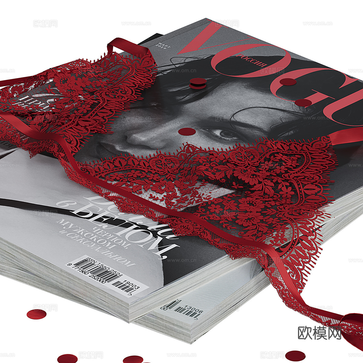 现代情人节酒水套装3d模型下载（渲染图4）