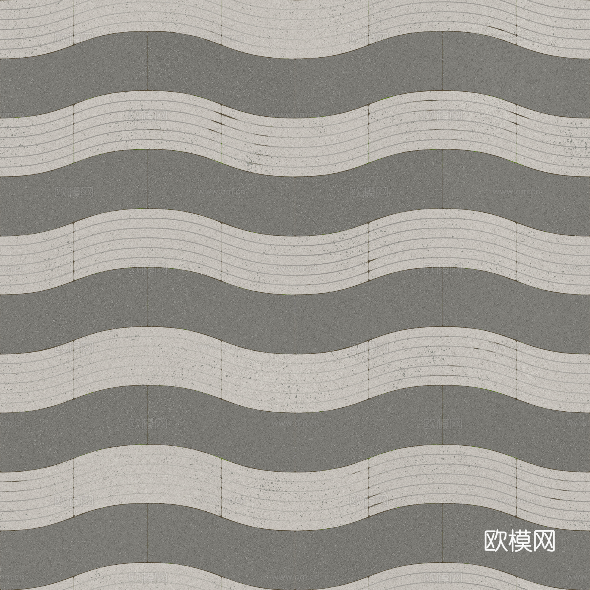 无缝地砖石板砖广场砖铺路砖户外砖 PBR材质贴图 2k