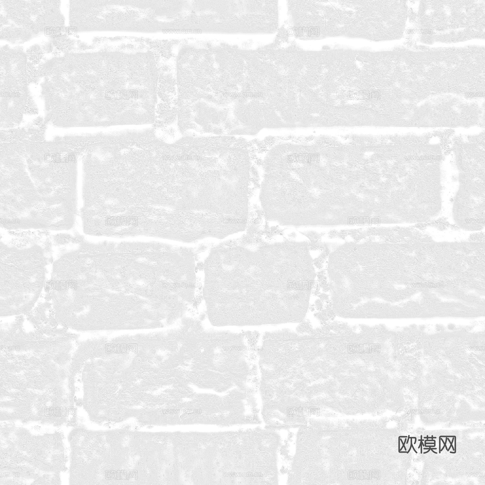 无缝石墙石地石砖铺路石户外墙地 PBR材质贴图 2k