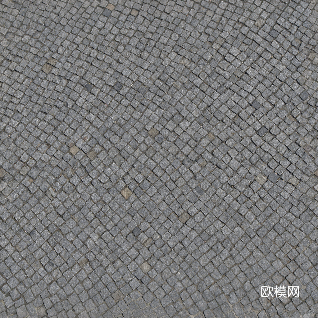 无缝石地石砖铺路石户外地 PBR材质贴图 2k