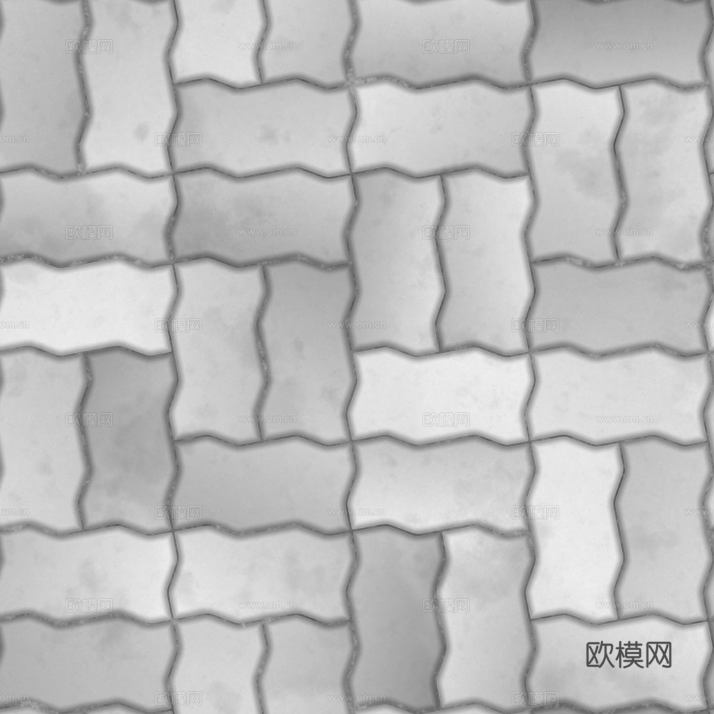 无缝地砖水泥砖铺路砖户外砖 PBR材质贴图 1k