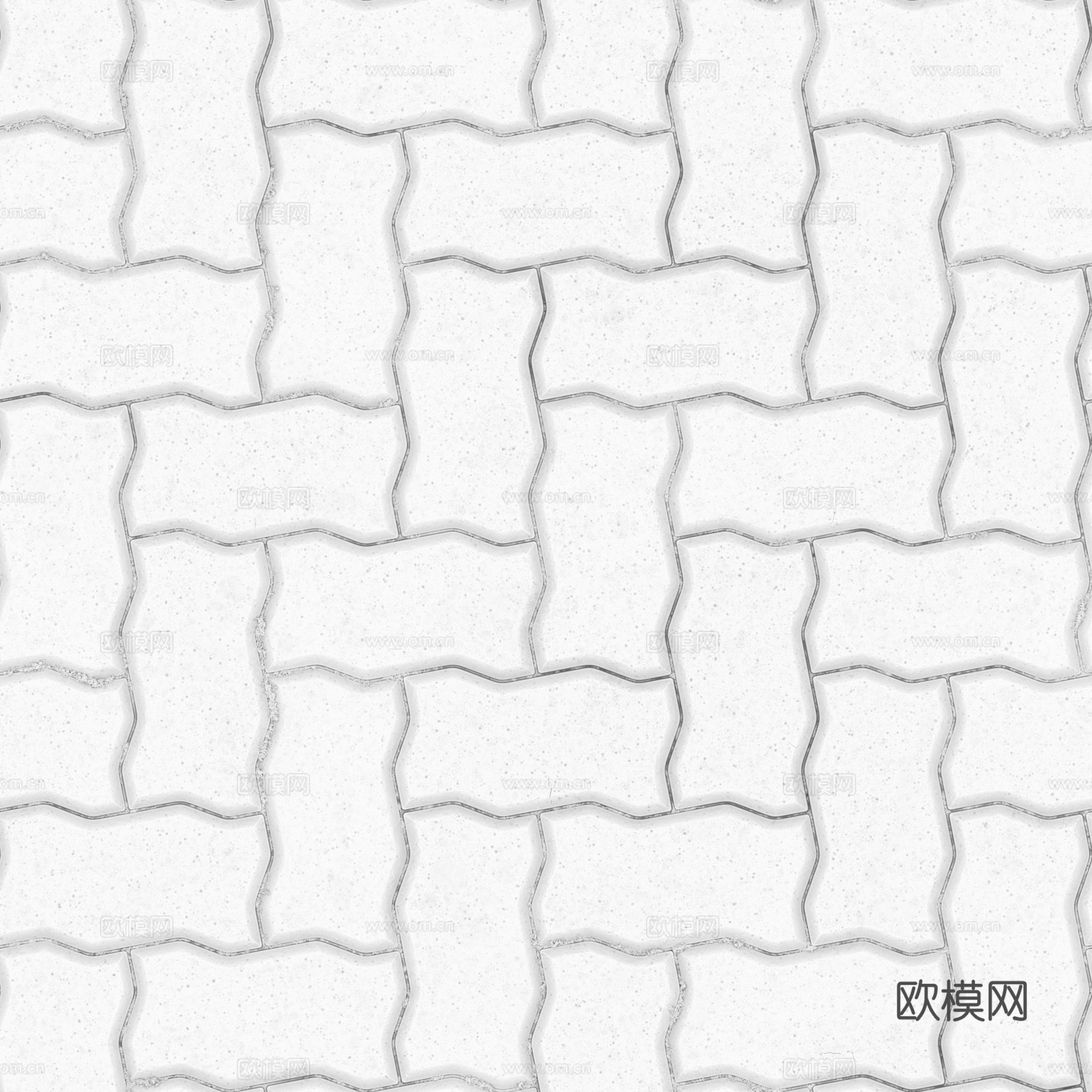 无缝地砖水泥砖铺路砖户外砖 PBR材质贴图 2k