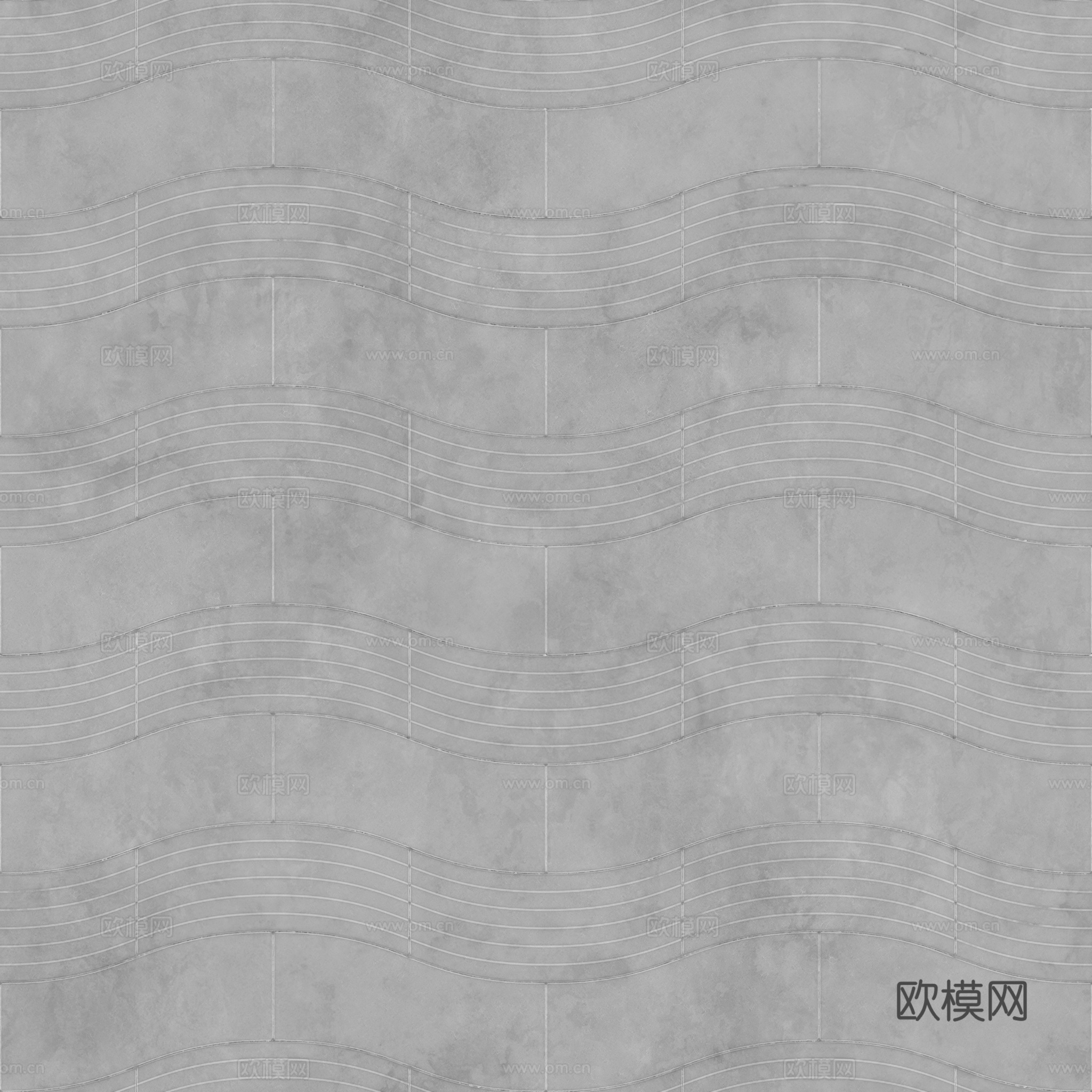 无缝地砖石板砖广场砖铺路砖户外砖 PBR材质贴图 2k