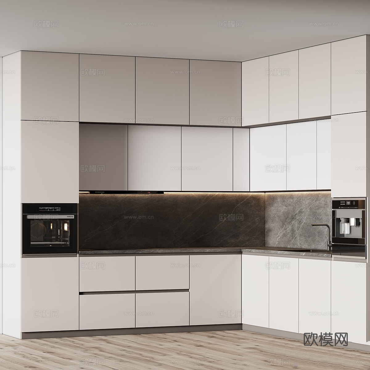 厨房 163d模型下载