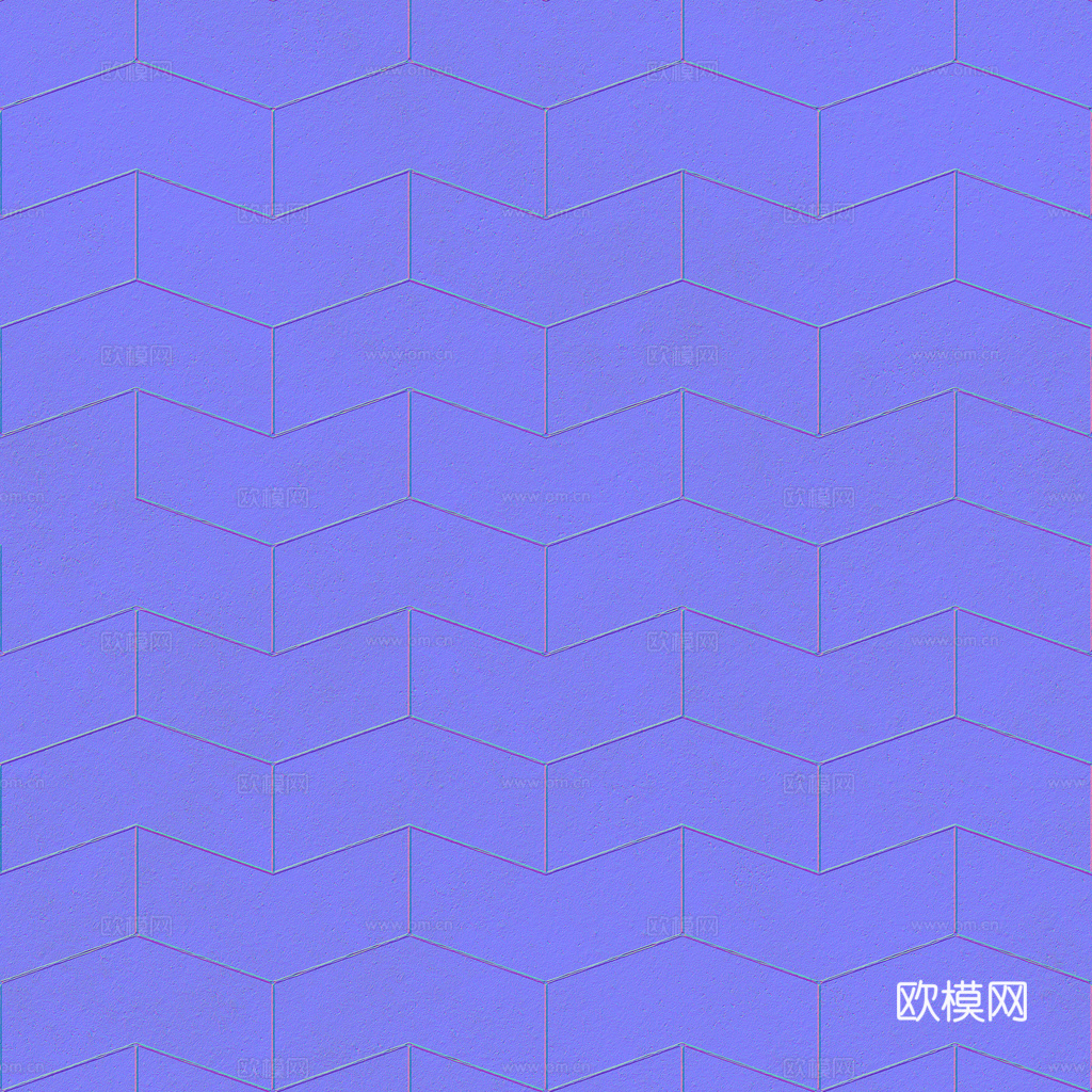 无缝地砖石板砖广场砖水泥砖铺路砖户外砖 PBR材质贴图 1k