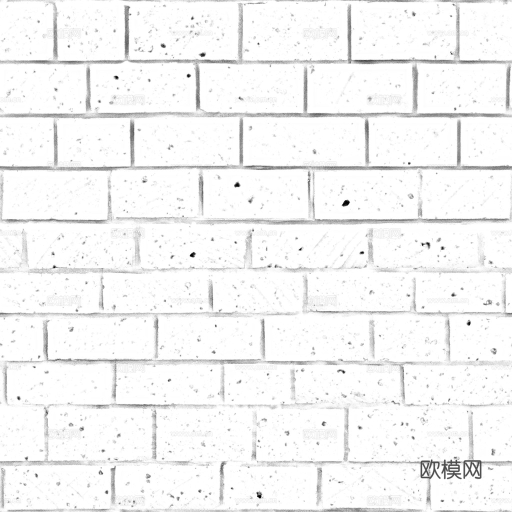 无缝砖墙户外砖 PBR材质贴图 1k