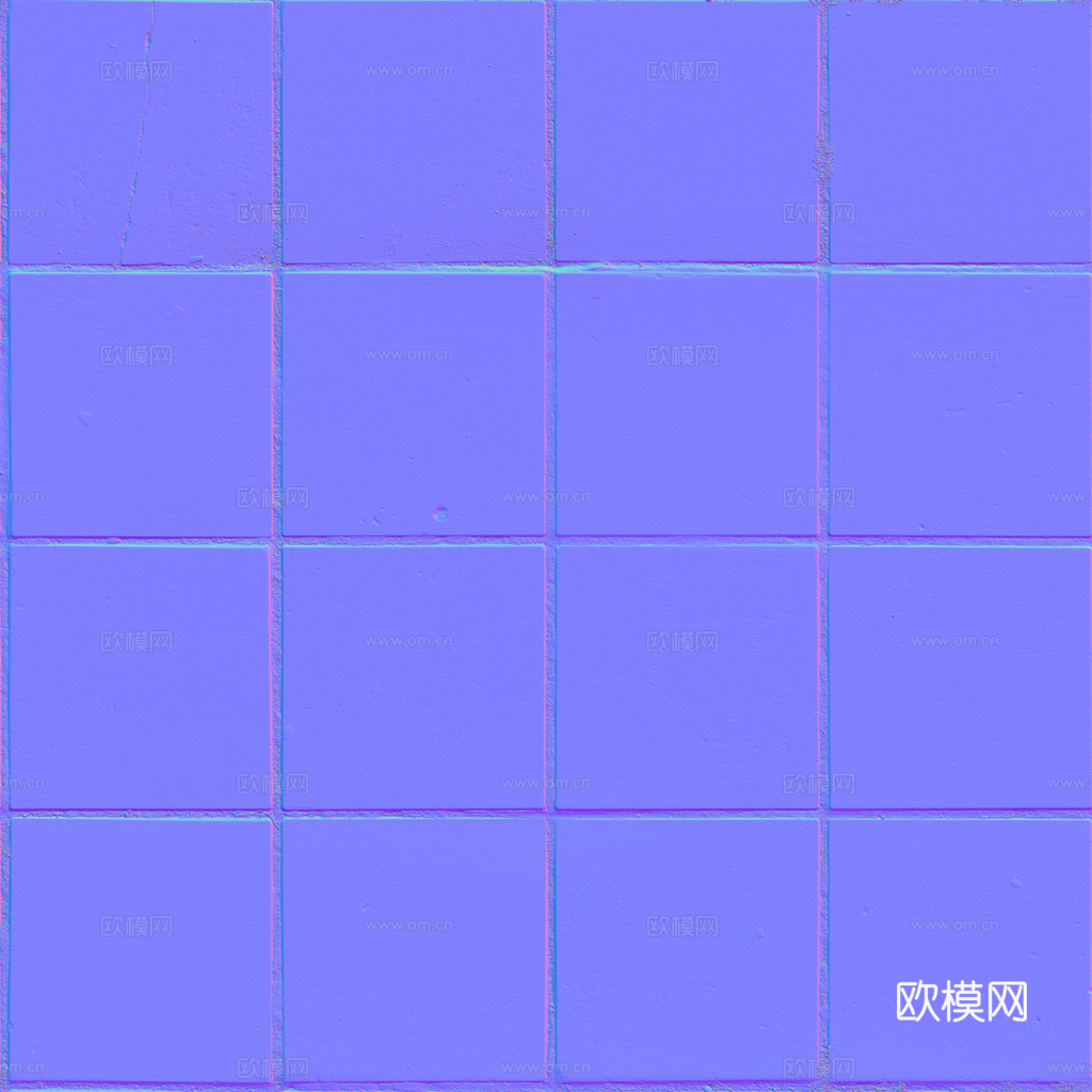 无缝地砖石板砖铺路砖户外砖 PBR材质贴图 1k