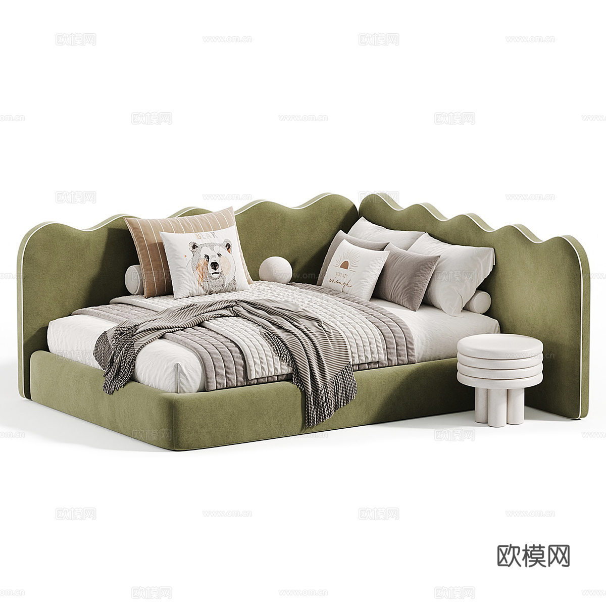 沙发床3d模型下载