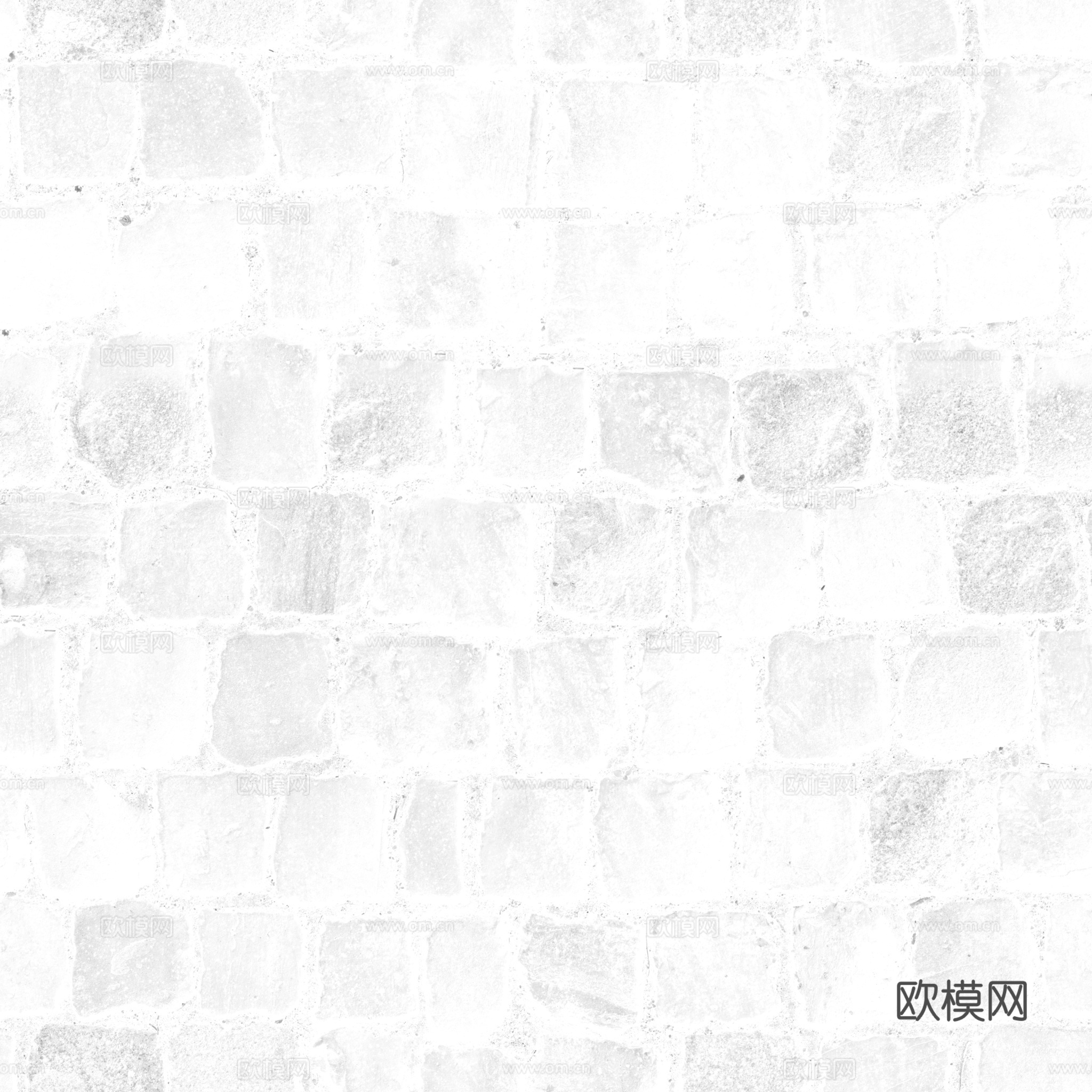 无缝石地石砖铺路石户外地 PBR材质贴图 2k