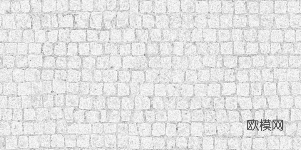 无缝石地石砖铺路石户外地面 PBR材质贴图 1k