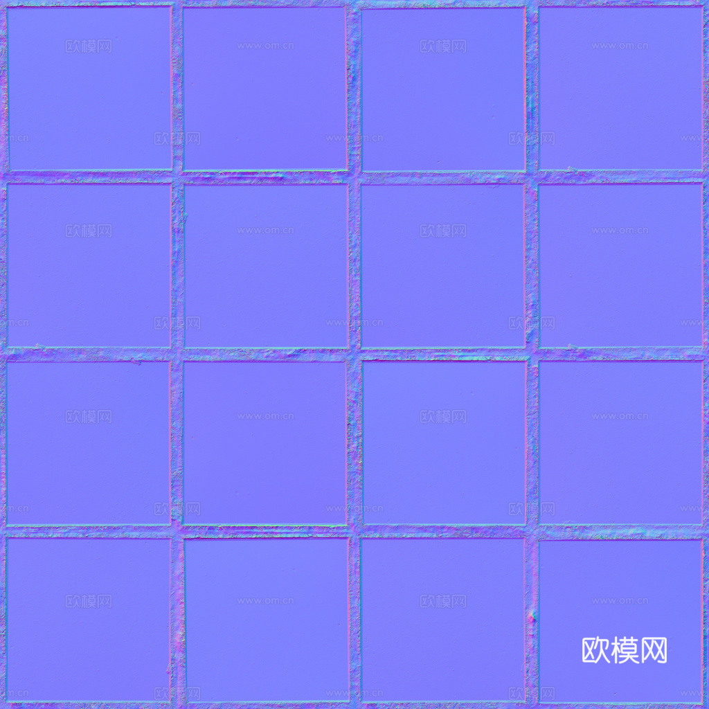 无缝地砖石板铺路砖户外砖 PBR材质贴图 1k