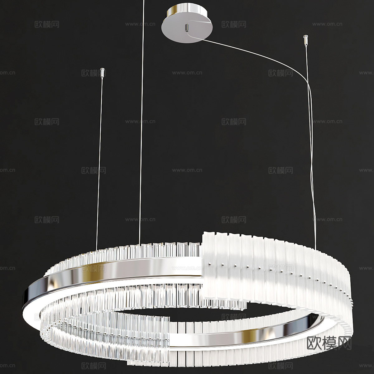 现代轻奢 RHEA 圆形装饰吊灯3d模型