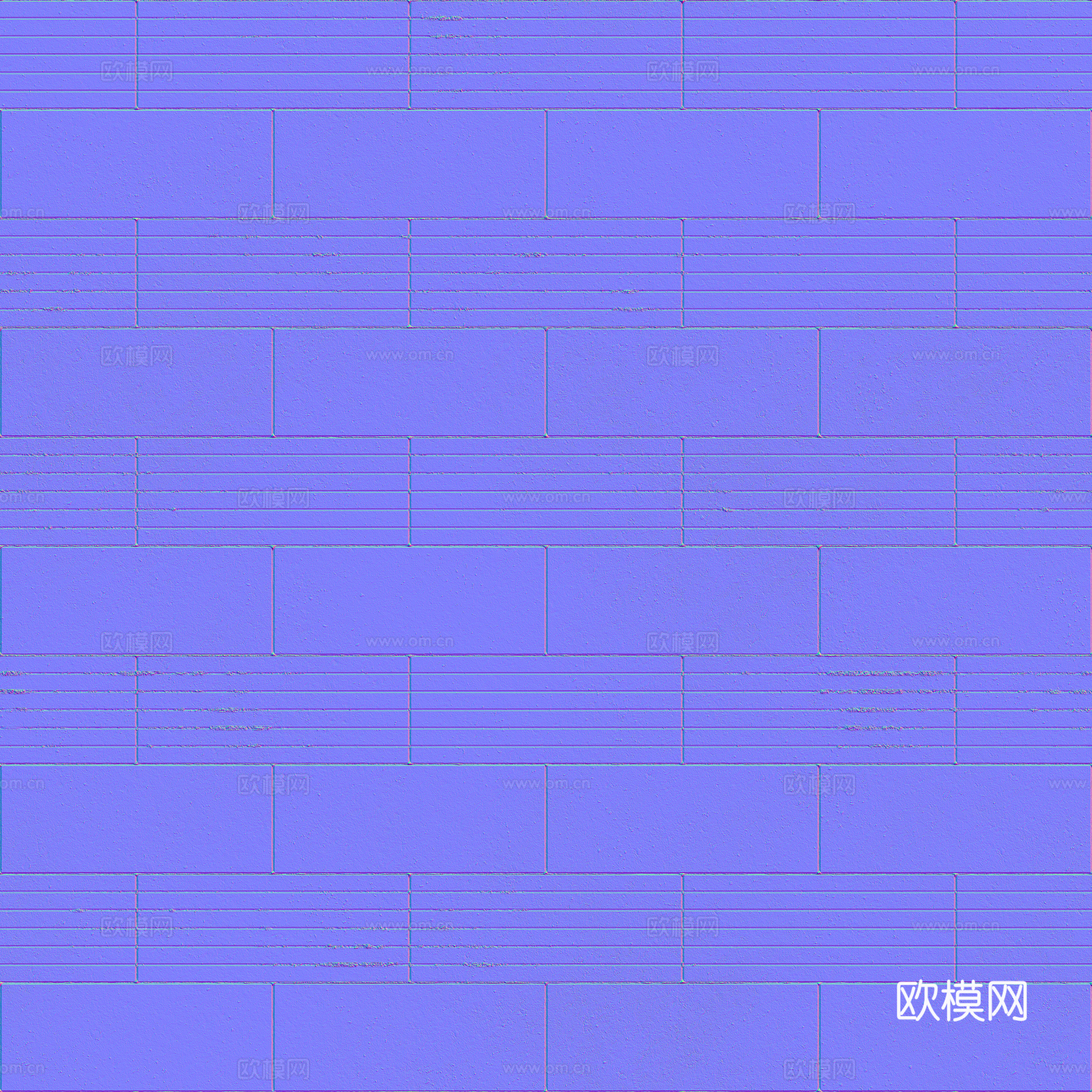 无缝地砖石板砖广场砖水泥砖铺路砖户外砖 PBR材质贴图 2k