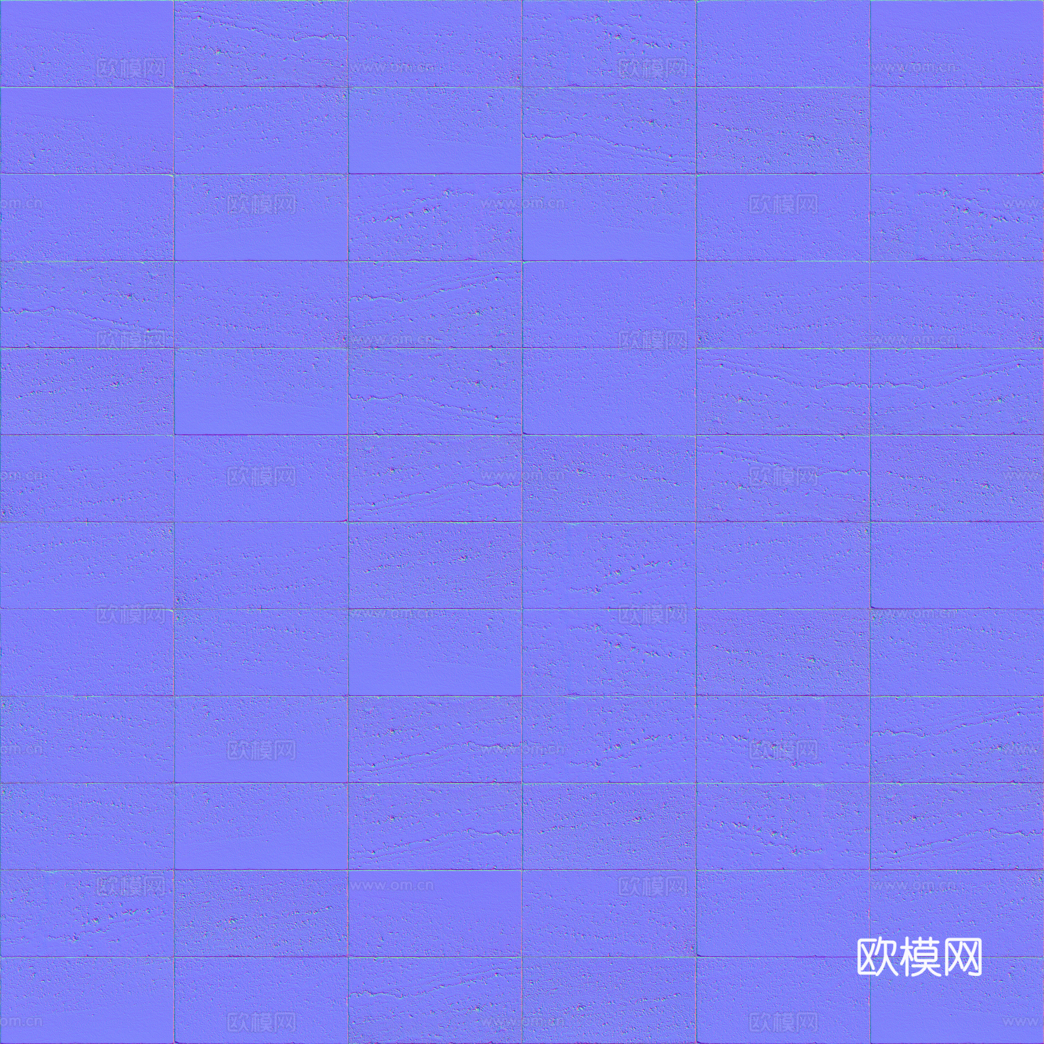无缝地砖石板砖广场砖水泥砖铺路砖户外砖 PBR材质贴图 2k