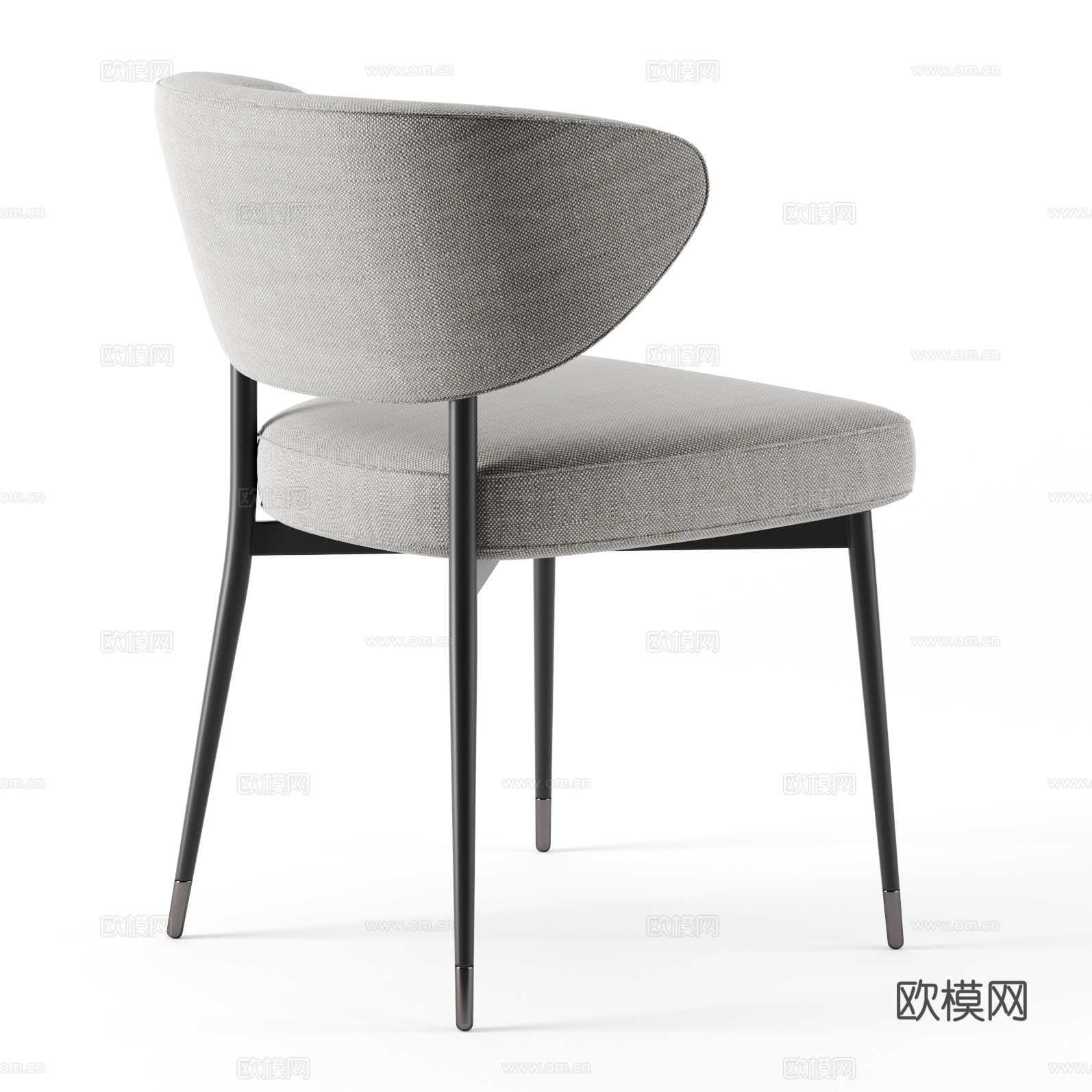 现代极简米尔斯椅子3d模型