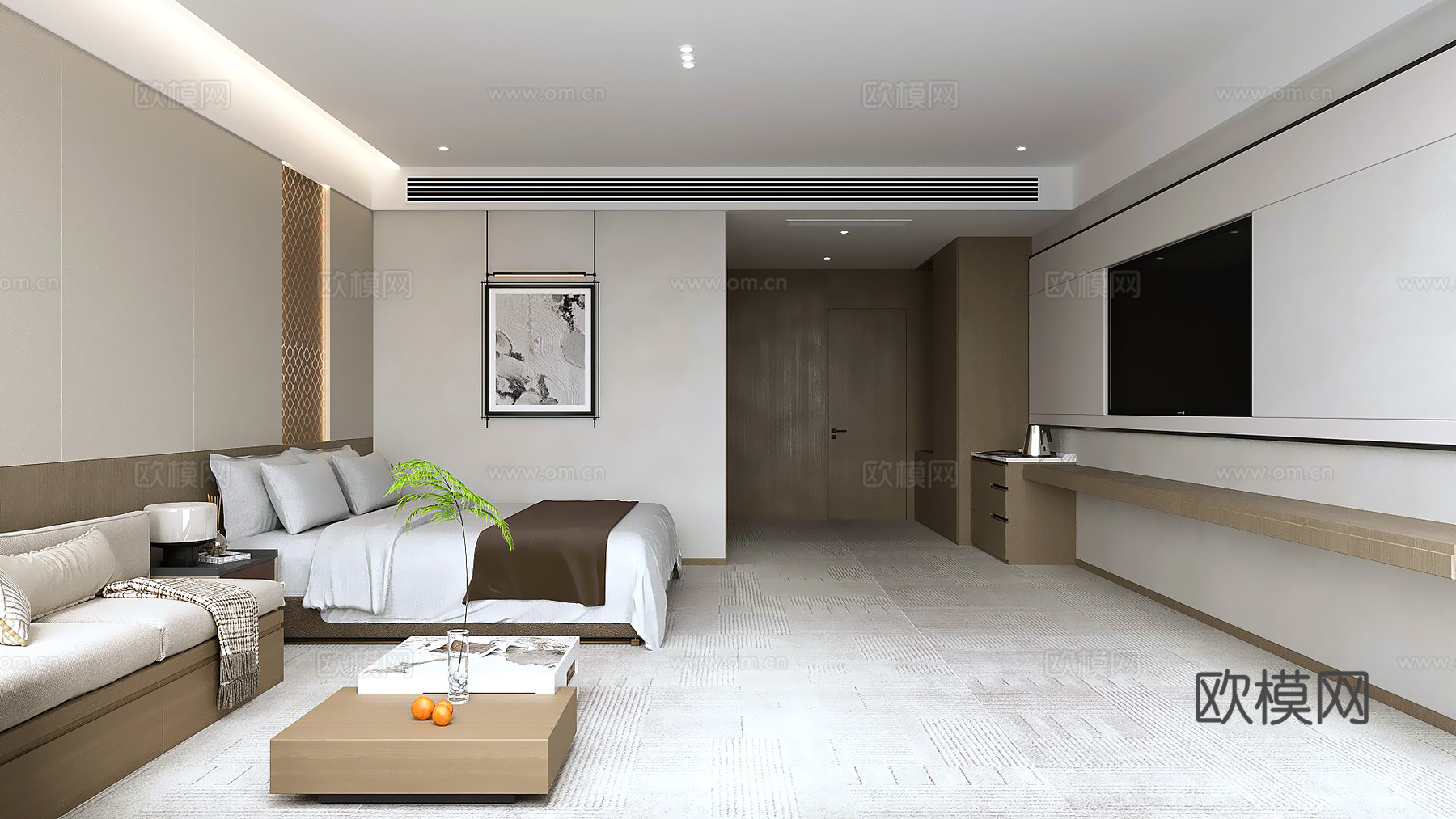 客房3d模型下载