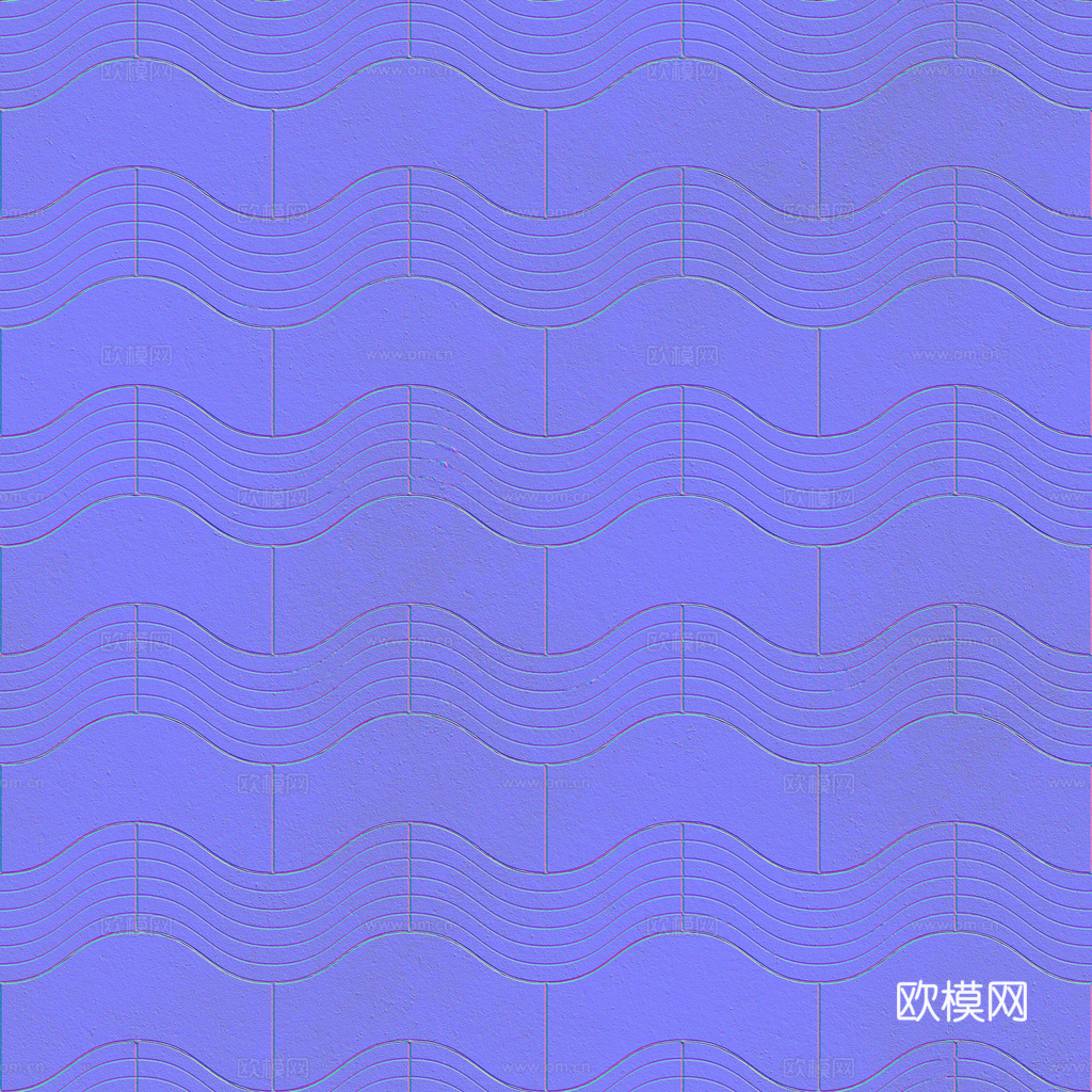无缝地砖石板砖广场砖水泥砖铺路砖户外砖 PBR材质贴图 1k