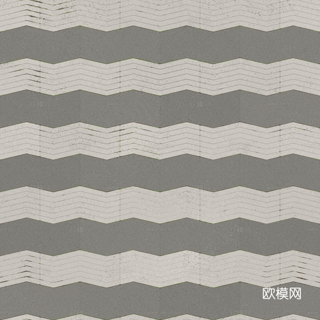 无缝地砖石板砖广场砖水泥砖铺路砖户外砖 PBR材质贴图 1k